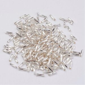 Bugle Seed Beads - White - Cylindrical Small Beads