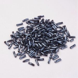 Bugle Seed Beads - Black - Cylindrical Tube Beads