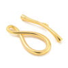 18k gold plated beautiful infinity toggle clasp