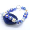 Forget Me Knot flower remembrance bracelet