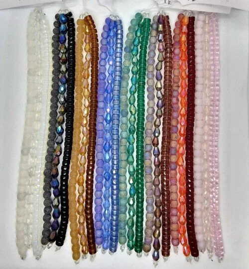 Assorted Bead and Crystal Collection 8 Shades