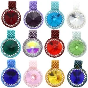 Beaded Rivoli Birthstone Collection - Riverside Beads