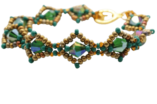 Beaded Harlequin Bracelet and Earrings Workshop - Image 9