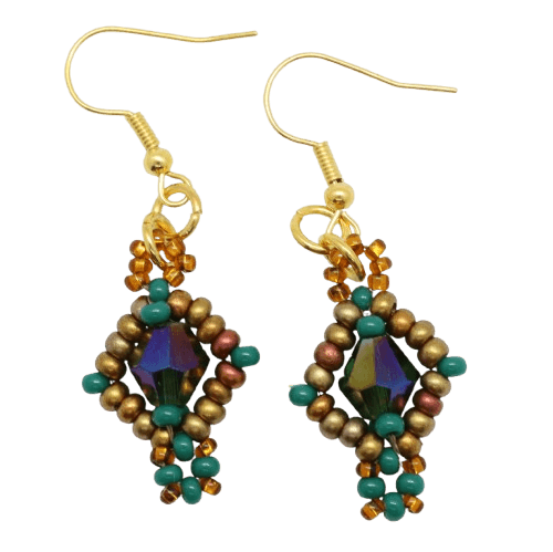 Beaded Harlequin Bracelet and Earrings Workshop - Image 3