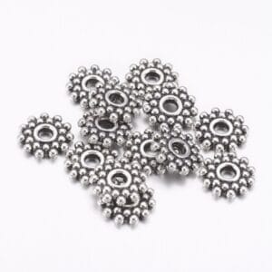 Bobbled Disc Spacer Beads - Riverside Beads