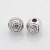 Flower Engraved 6mm Round Bead - Riverside Beads