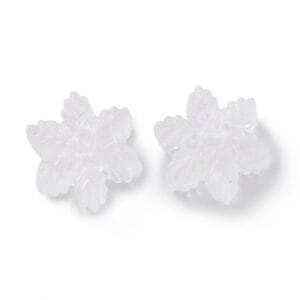 Frosted Acrylic Snowflake Beads - Riverside Beads