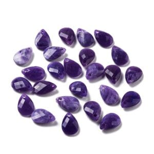 Purple pendant acrylic drop bead