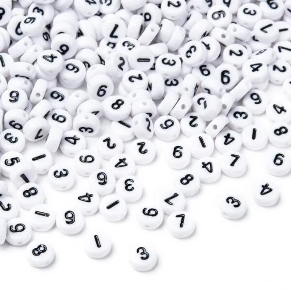 Acrylic Number Beads Riverside Beads