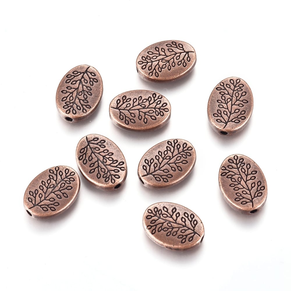 10 Sterling Silver Laser Cut Rice Oval Spacer Beads – 3.8x7mm, 925 Silver, Unbranded (Style #51075)