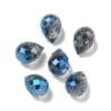 Top Drilled Glass Drop Bead with faceted edges