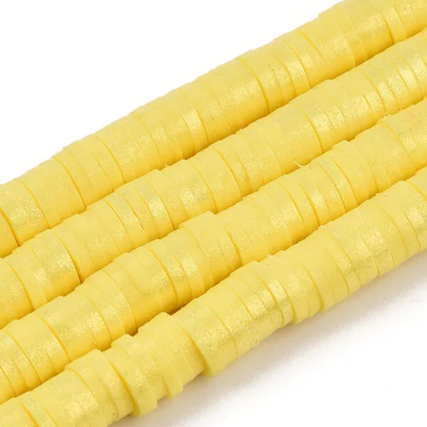 Pearlized Heishi Clay Beads - Riverside Beads