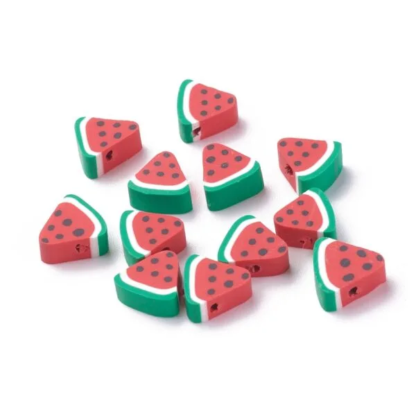 Mixed Clay Watermelon Beads