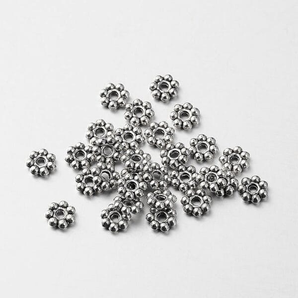 Small Flower Spacer Beads - Riverside Beads