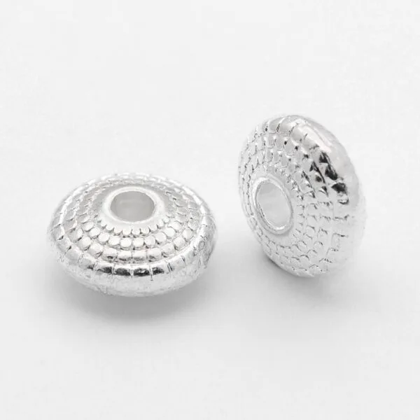 Textured Disc Spacer Beads - Riverside Beads