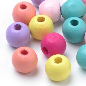 Pastel Wooden Beads - Riverside Beads