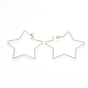 18k Gold Plated Star Ear Wire