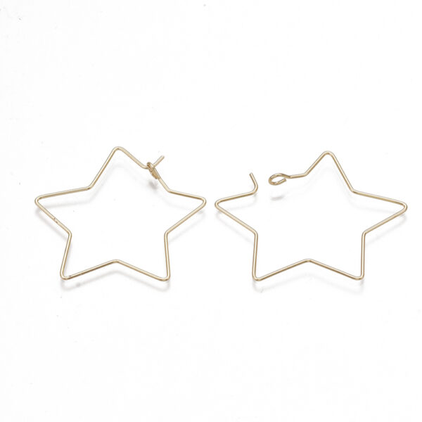 18k Gold Plated Star Ear Wire