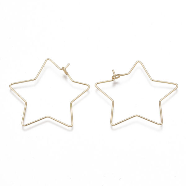 18k Gold Plated Star Ear Wire