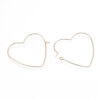 18k Gold Plated Heart Ear Wire