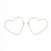 18k Gold Plated Heart Ear Wire