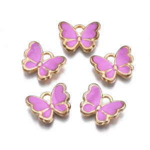 Enamel Butterfly Charms - Riverside Beads