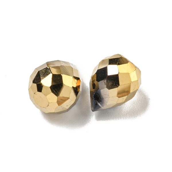 Top Drilled Golden Drop Bead