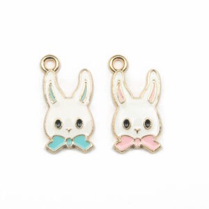 Enamel Rabbit Charms