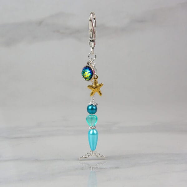 Blue Mermaid Charm