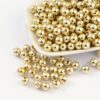 8mm Acrylic Angel Head Bead in gold used in beading kits