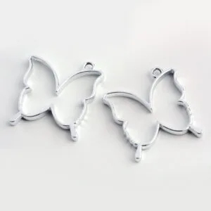 Butterfly Open Back Mount Pendant Frames - Riverside Beads