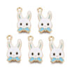 Blue Enamel Rabbit Charm