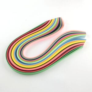 Quilling paper bumper pack containing all colours of the rainbow.