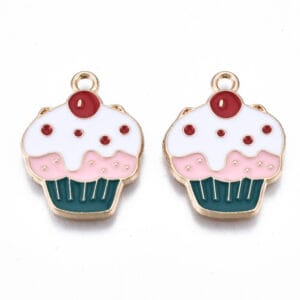 Enamel Large Cupcake Charms Riverside Beads