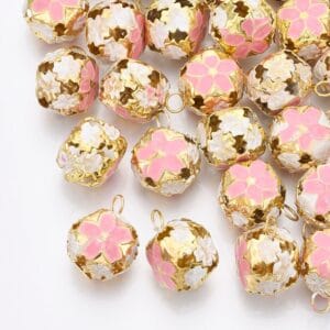 Enamel Decorative Bell Charms - Riverside Beads