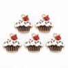 Enamel Diamante Cupcake Charms - Riverside Beads