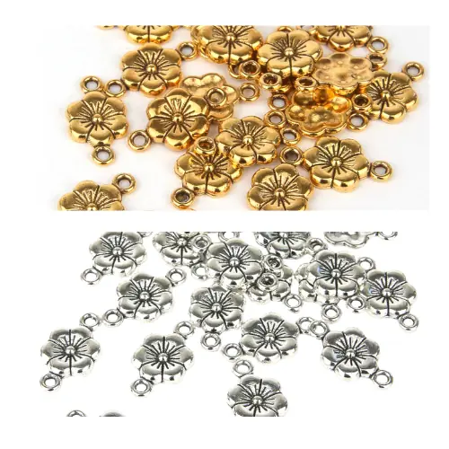 Flower Charm Link Connectors
