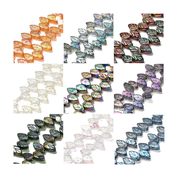 Glass Leaf Beads - Riverside Beads