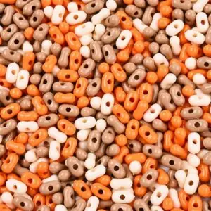 Peanut Beads in Orange
