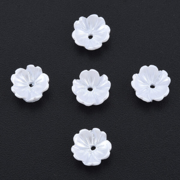 Acrylic Five Petal Flower Bead Cap - Image 2
