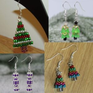 Christmas Beaded Earrings Workshop - Riverside Beads