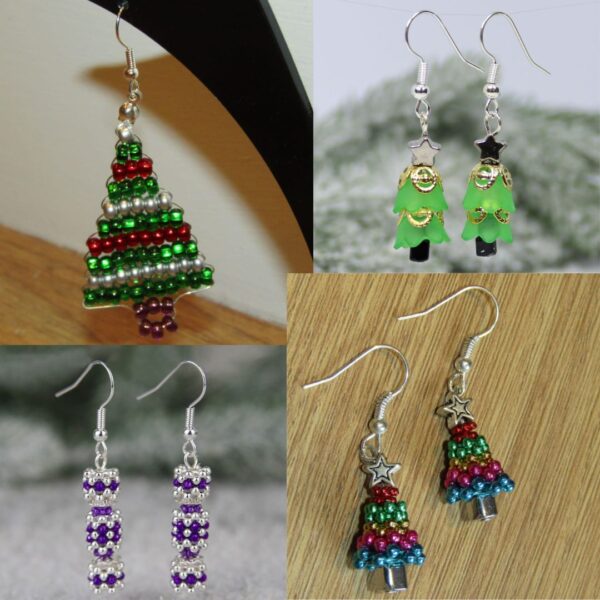 Christmas Beaded Earrings Workshop - Riverside Beads