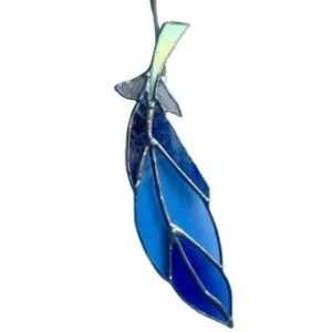 Feather Light Catcher Stained Glass - Riverside Beads