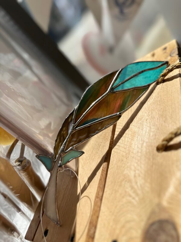 Feather Light Catcher Stained Glass - Riverside Beads