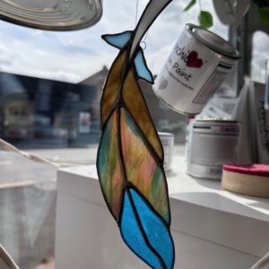 Feather Light Catcher Stained Glass - Riverside Beads