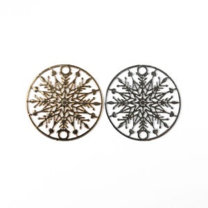 Snowflake Link Connector - Riverside Beads