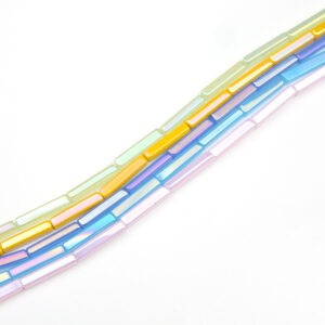 Glass Rectangle AB Bead