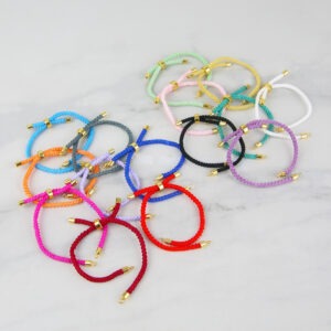 Cord Slider Bracelets with Gold Finding - Riverside Beads