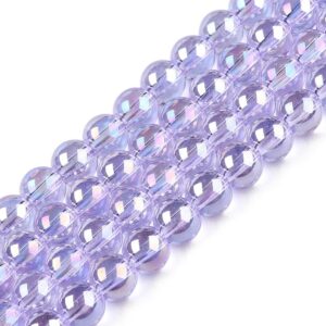 Glass AB Beads - Lilac