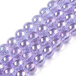 Glass AB Beads - Lilac